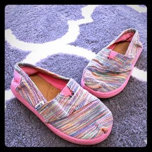 Toms multi-color Striped Shoes